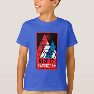 T-shirt Amérique cycliste