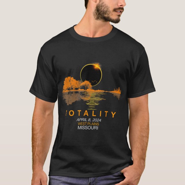 T-shirt Amérique des plaines de l'Ouest Total Éclipse sola (Devant)