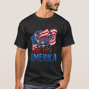 T-shirt Amérique Dinosaure Patriotique