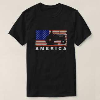 T-SHIRT AMÉRIQUE - DRAPEAU DE TRACTEUR