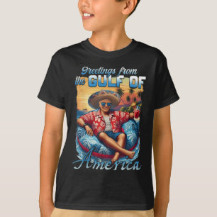 T-shirt Amérique du Golfe des États-Unis Salutation Trump