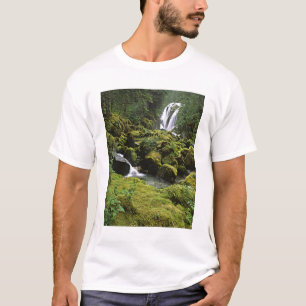 T-shirt Amérique du Nord, États-Unis, Alaska. Une cascade
