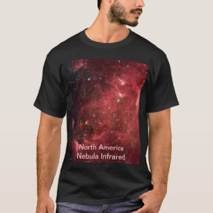 T-shirt Amérique du Nord Nebula Infrarouge Galaxie Unisex