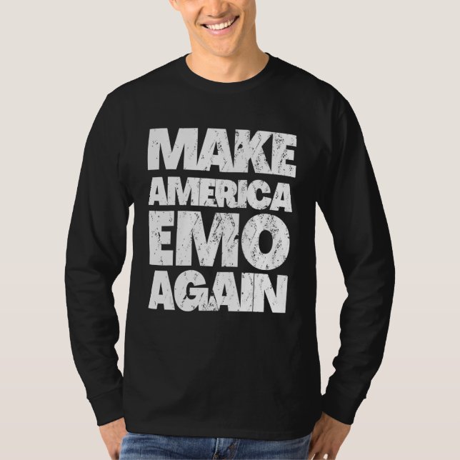 T-shirt AMÉRIQUE EMO DE NOUVEAU Goth Emo US (Devant)