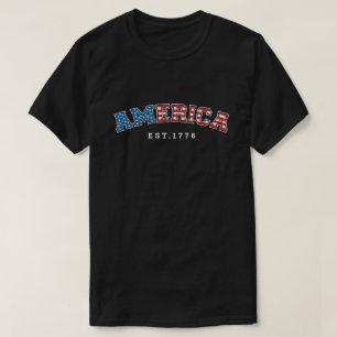T-shirt Amérique est 1776
