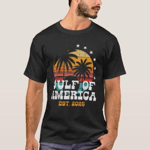 T-shirt Amérique Est 2025 Sunset Retro Hommes Femmes