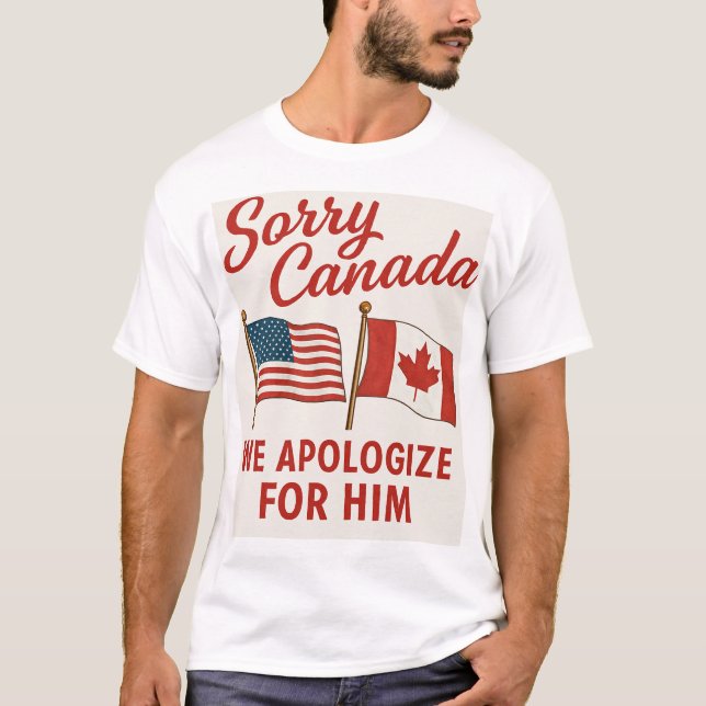 T-shirt Amérique et Canada Design (Devant)