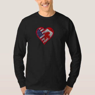 T-shirt Amérique et Canada - Deux pays un coeur