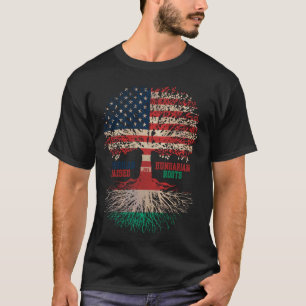 T-shirt Amérique et Hongrie Pays Drapeaux Roches Hongrie A