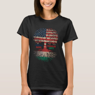 T-shirt Amérique et Hongrie Pays Drapeaux Roches Hongrie A