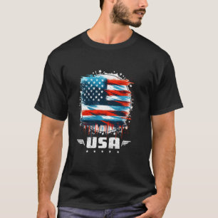 T-shirt Amérique États-Unis 4 juillet Vintage Amérique