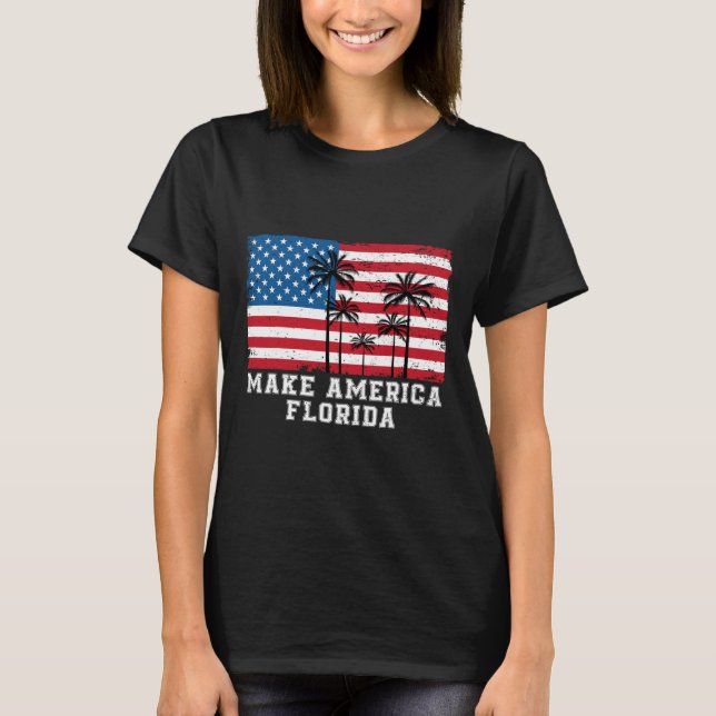 T-shirt Amérique Floride Desantis 2024 Trump Desantis Elec (Devant)