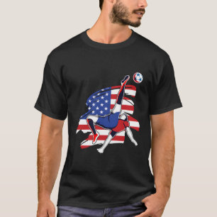 T-shirt Amérique Football américain drapeau national Lov