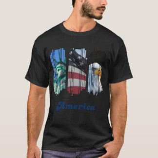 T-shirt Amérique fragmentée