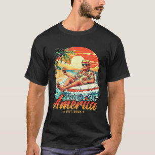 T-shirt Amérique Golfe Trump 2024 Retro Beach Usa America