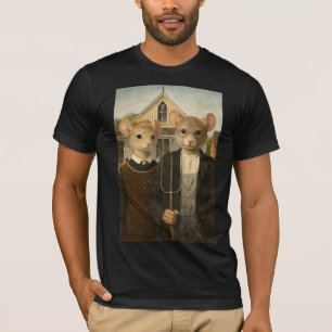 T-shirt Amérique gothique poilue