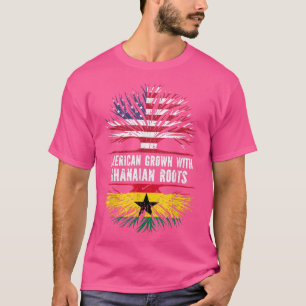 T-shirt Amérique grandit avec des racines ghanéennes États