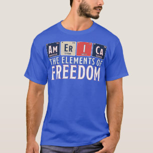 T-shirt Amérique Les éléments de la liberté Tableau périod