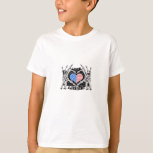 T-shirt Amérique Mains de squelette