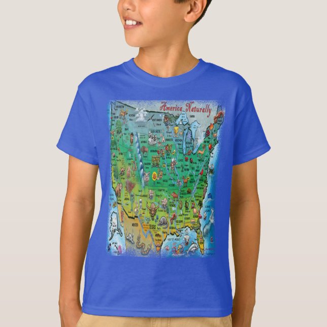 T-shirt Amérique Naturellement (Devant)