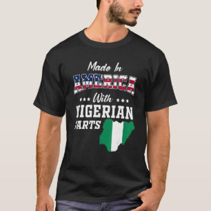 T-shirt Amérique Nigeria Parties Nigeria Nigeria Carte USA