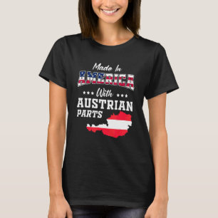 T-shirt Amérique Parties autrichiennes Autriche Carte Drap