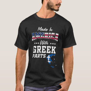 T-shirt Amérique Parties grecques Grèce Carte USA Drapeau