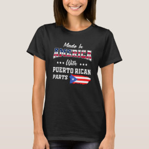 T-shirt Amérique Parties Portoricaines Porto Rico Carte Ét