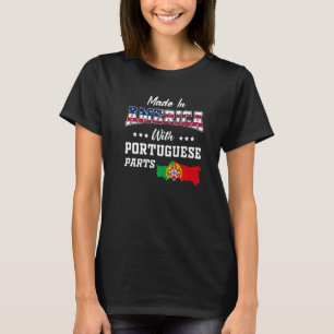 T-shirt Amérique Parties portugaises du Portugal Carte Dra
