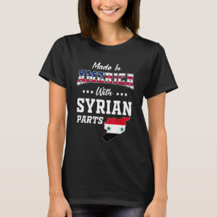 T-shirt Amérique Parties syriennes Syrie Carte Syrie USA D
