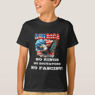 T-shirt Amérique Pas de rois Pas de dictateurs Pas de fasc