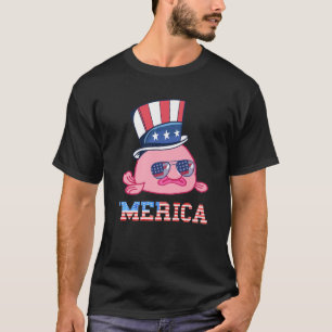 T-shirt Amérique Patriotique Blobfish Drapeau Américain Fu