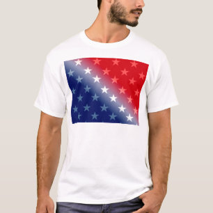 T-shirt amérique patriotique rouge blanc bleu