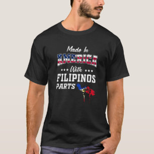 T-shirt Amérique Pièces philippines Philippine Carte Usa D