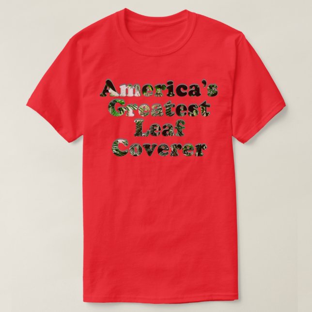 T-shirt Amérique plus grande couverture de feuille (Design devant)