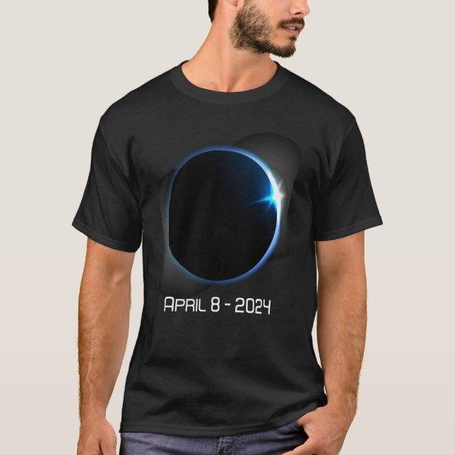 T-shirt Amérique sur Avril 8 2024 total astronomique ecli (Devant)