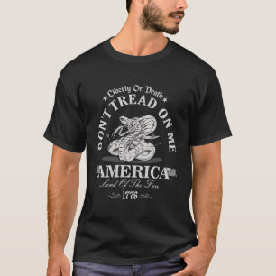 T-shirt Amérique Terre Des Libres Depuis 1776
