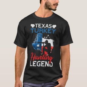 T-shirt Amérique Texas Turquie chasse légende Drôle Turqui