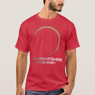 T-shirt Amérique Total Solar Eclipse New Hampshire 2024 As