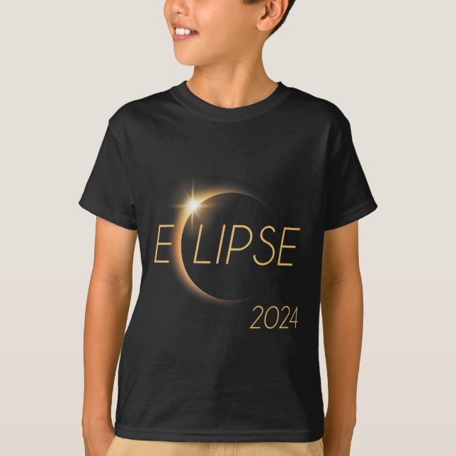 T-shirt Amérique Totalité 04 08 24 Total Éclipse Solaire 2 (Devant)