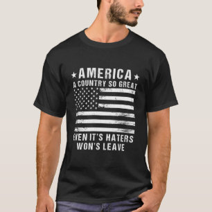 T-shirt Amérique un pays si grand que même ses erreurs ne 