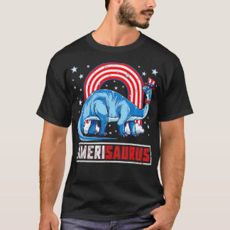 T-shirt Amerisaurus Brontosaurus Garçons Filles Dinosaur 4