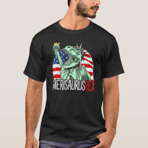 T-shirt Amerisaurus Rex 4 juillet Dinosaur Dino Américain