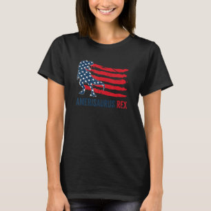 T-shirt Amerisaurus Rex America Dinosaur Rex 4e De J