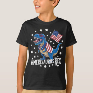 T-shirt Amerisaurus Rex Quart de Juillet Garçons Filles Ho