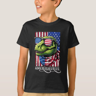 T-shirt Amerisaurus T Rex Dinosaur 4 juillet