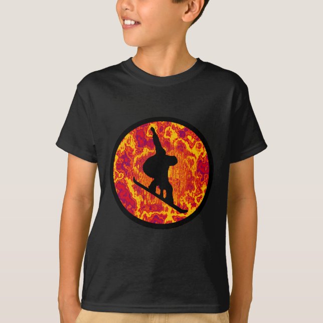 T-shirt Âmes chargées par surf des neiges (Devant)