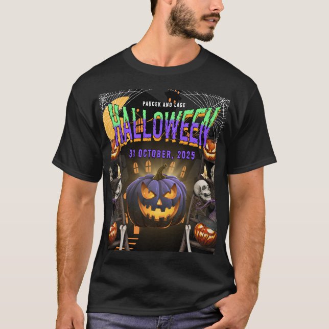 T-shirt 🎃 "Âmes Citrouilles : La clé de la manifestation" (Devant)