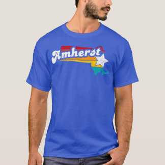 T-shirt Amherst Massachusetts Souvenir Vintage en détresse