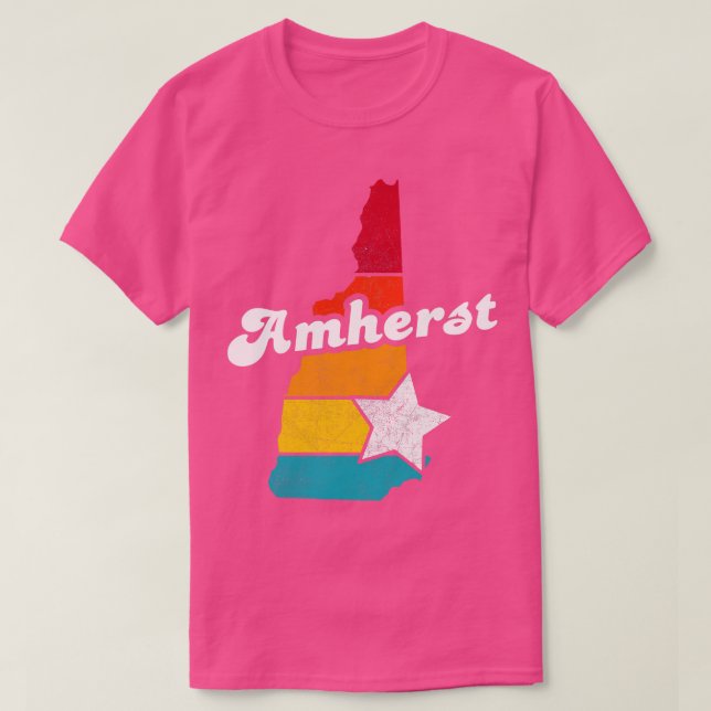 T-shirt Amherst New Hampshire Souvenir Vintage (Design devant)